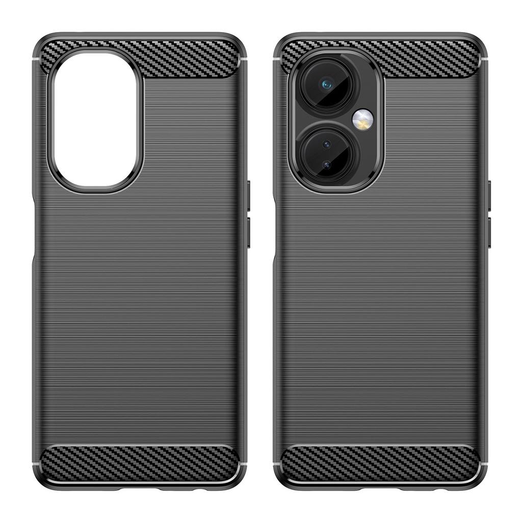 OnePlus Nord CE 3 Flexible Silicone Carbon Case - Black