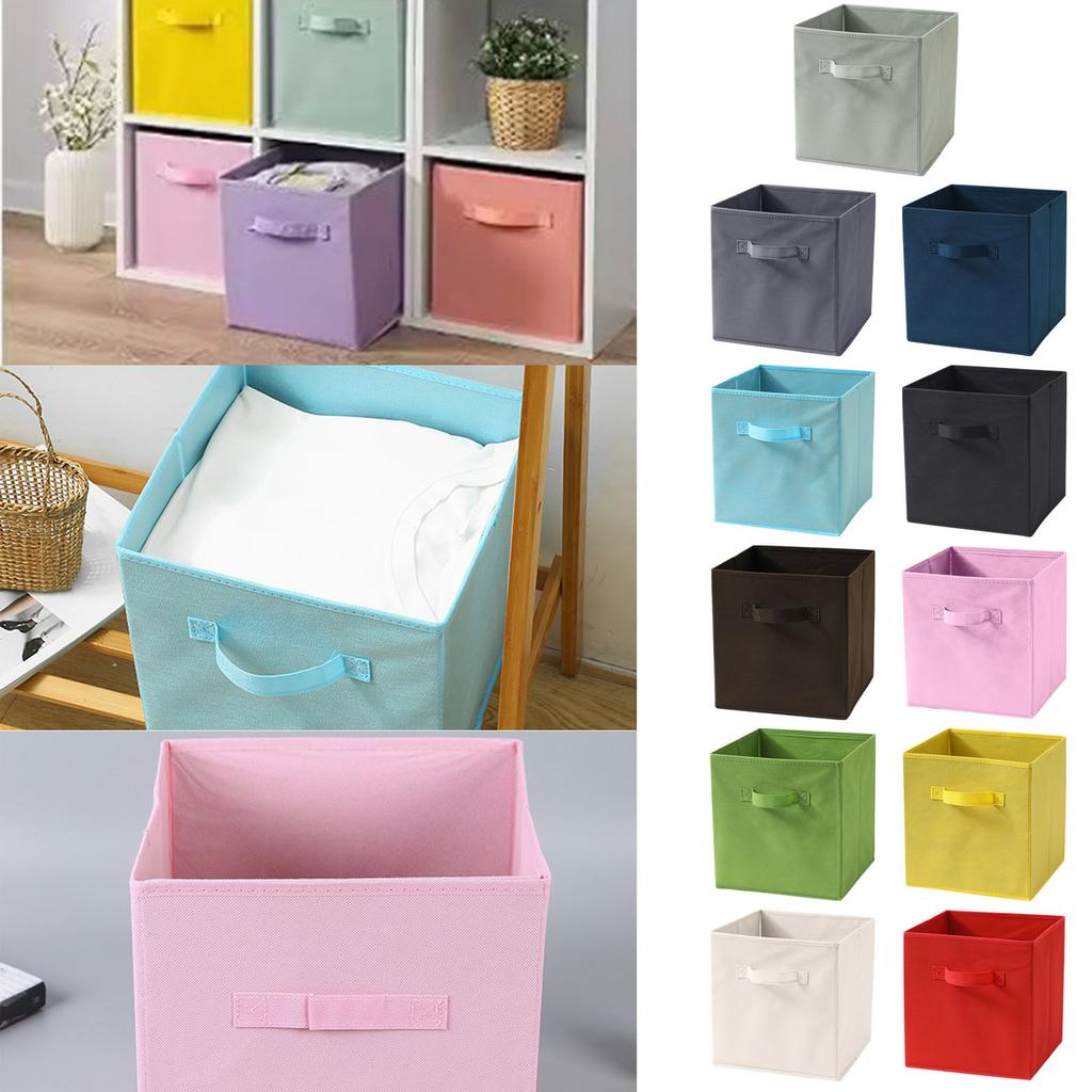 Square Foldable Storage Bins Organization And Storage Closet Organizer Storage