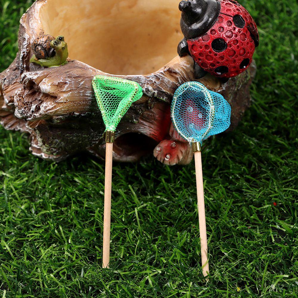 Garden Micro Landscape Scene Model Trammel Net Doll Accessories Miniature Fishing Rod Fish Pole