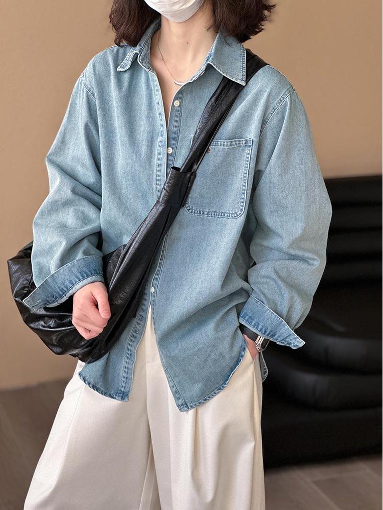 Джинсовая куртка Juzhi с весенней вышивкой, длинный рукав 22335.