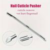 Эргономичный пушер для кутикулы из нержавеющей стали - Профессиональный инструмент для маникюра для легкого удаления кутикулы - Прочный незаменимый инструмент для нейл-арта для