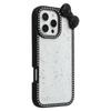 For iPhone 16 Pro Max Case Star Epoxy Design TPU+PC Phone Cover with Rhinestones/Bow Tie Decor