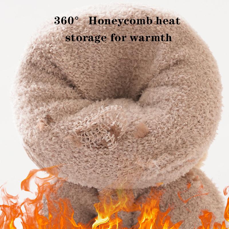 3 пары/лот Новорожденные носки для пола Зимние утолщенные носки до середины голени для малышей Теплые бесшовные с широкой резинкой Детские домашние носки