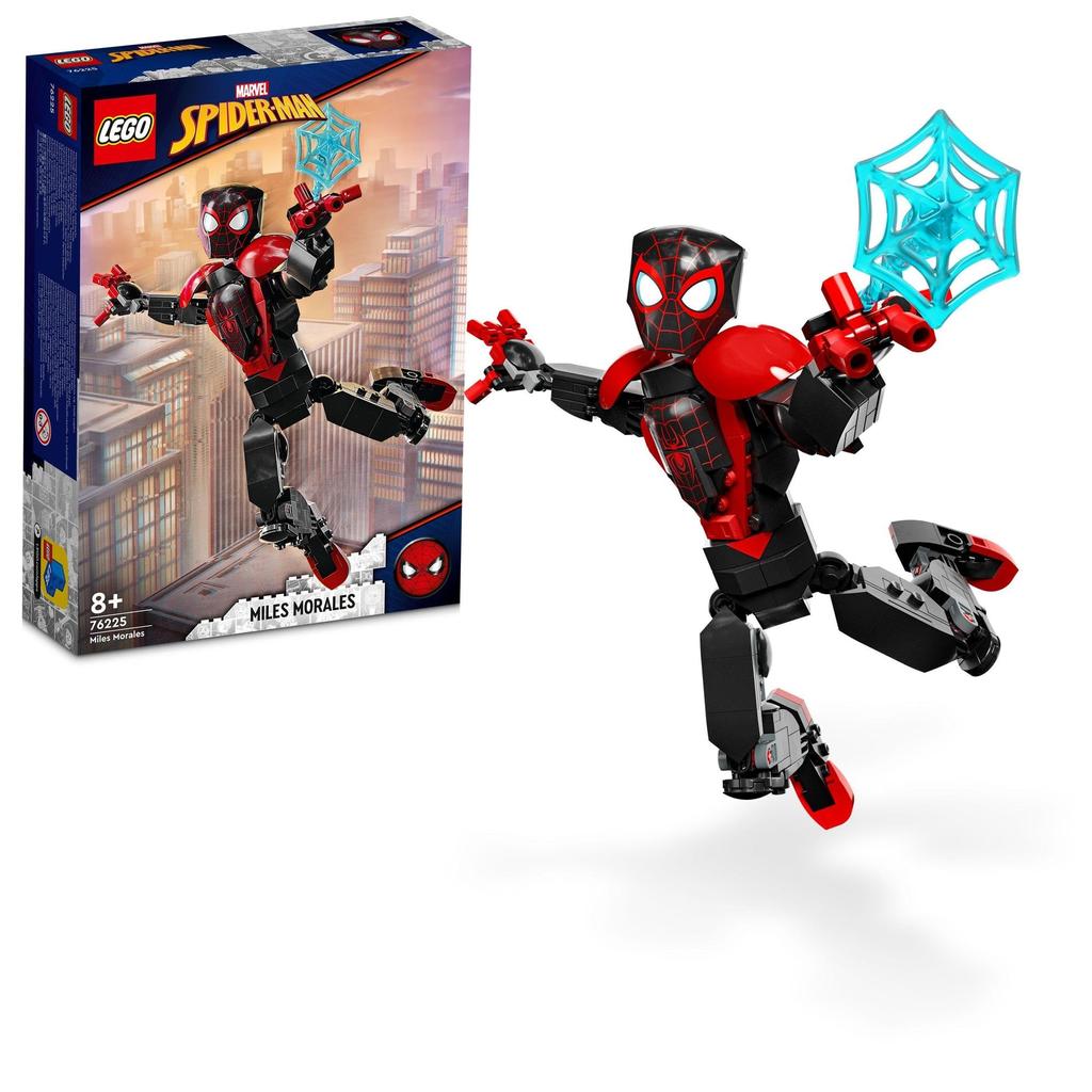 LEGO Super Heroes Marvel Miles Morales Figure 76225 Toy Block Present Superhero American Comics Sentai Hero Boys Ages 8+