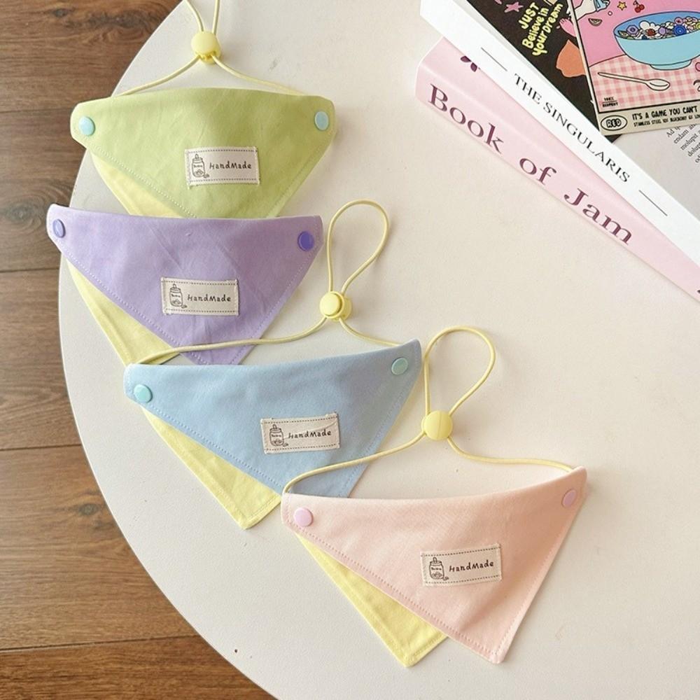 Soft Dog Triangle Bibs Adjustable Cat Scarf Cute Pet Bandana for Small Medium Puppy Cat