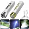 Mini Flashlight Side Light Portable Waterproof Rechargeable Torch Power Bank Multi-Function Tent Camping Lamp Lighting Fishing