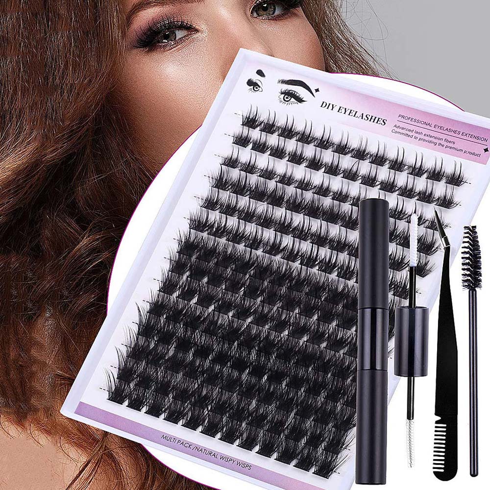 10-16mm Individual Cluster Eyelashes Long Lasting Lashes Extension  Stage Performance