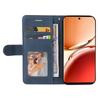 For Oppo Reno12 F 4G Leather Case Wallet Stand Color Splicing Phone Cover