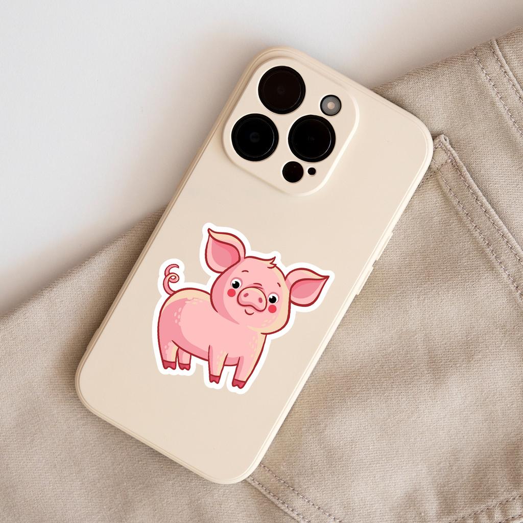 200 Cartoon Small Animals Doodle Stickers Water Cup Mobile Phone Waterproof Decorative Stickers Cute Animal Stickers