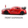 1/24 Skyline Ares Nissan GTR R35 Alloy Sports Car Model Diecast Metal Racing Car Model Simulation Sound Light Kids Toys Gift