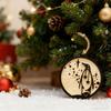1/3/5Pcs Wooden Emperor Penguin Friendship Ornament Rustic Christmas Tree Hanging Sisterhood Decoration Pendant Sister Friend Gift