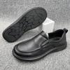 Первый слой воловьей кожи мужские повседневные кожаные туфли натуральная кожа толстая подошва мужские туфли Doudou мужская обувь универсальная обувь обработка