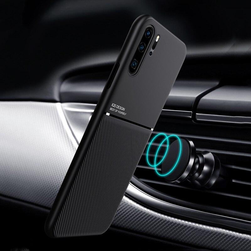 Кожаный магнитный чехол для Huawei P30 Pro Lite P20 P40 Honor 20 10 8X 10X Lite P30Pro P30Lite P20Lite со встроенными металлическими пластинами