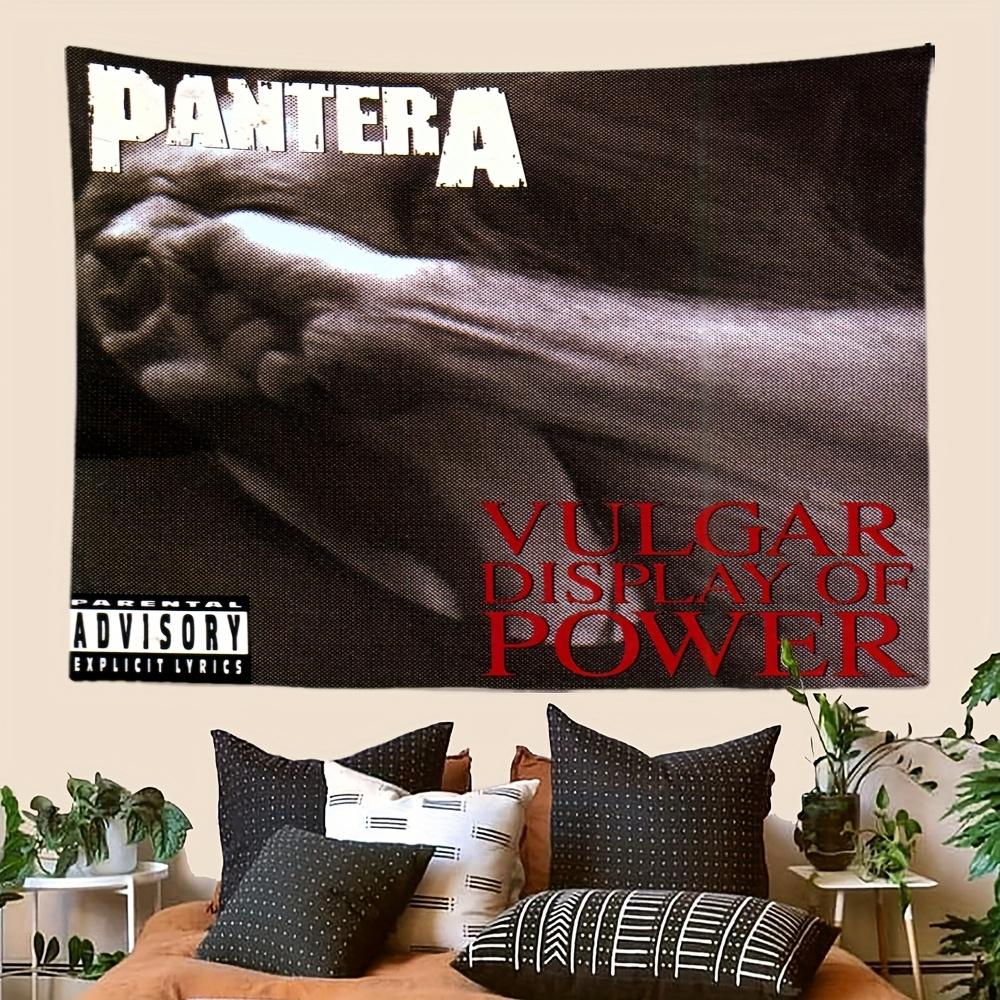 Пантера Vulgar Display of Power Настенный Гобелен Идеально для Спальни в Рок-Тематике Гостиной Декора и Уникальных Домашних Акцентов