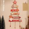 Wooden Xmas Tree Ornament Christmas Wall Ornament 2025 New Hanging Pendant  Home Decor