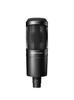 Audio Technica AT2020 Condenser Microphone XLR Video Distribution Home Recording Podcast Live DTM Recording Microphone Black []