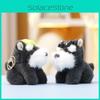 Cute Schnauzer Stuffed Animal Keyring With Pp Cotton Filling For Kids And Collectors