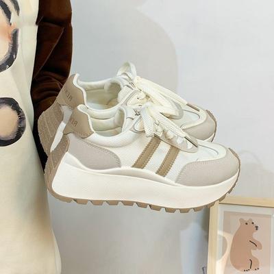 Женская обувь 2025 новая мода универсальные кеды на платформе с увеличением высоты простые туфли Форреста Гампа обувь интернет-знаменитости взрыв повседневная спортивная обувь