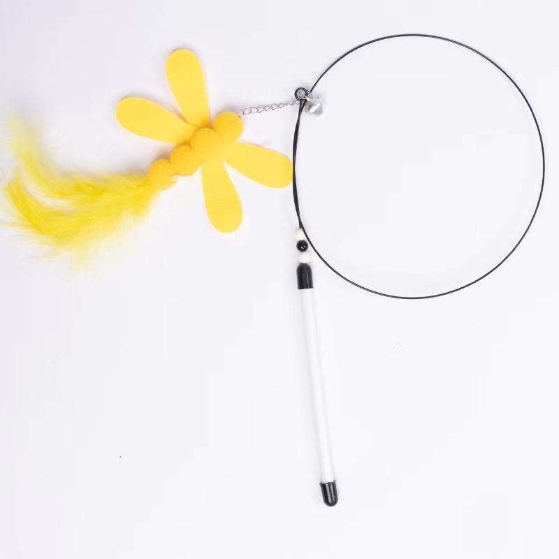 Игрушки для кошек, Колокольчики из стальной проволоки, Махалки из стальной проволоки с перьями, Игрушки для кошек, Товары для питомцев, Игрушки для кошек