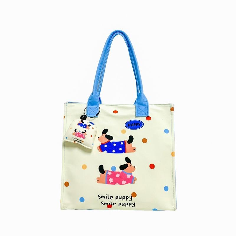 Холщовая сумка для ланча с рисунком кошки-динозавра, легкая, для школы и детского сада