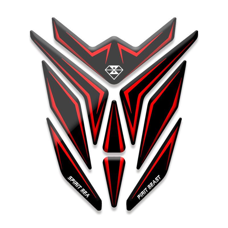 3D светоотражающая наклейка для мотоцикла, защитная наклейка для топливного бака, наклейка для Honda KTM Yamaha