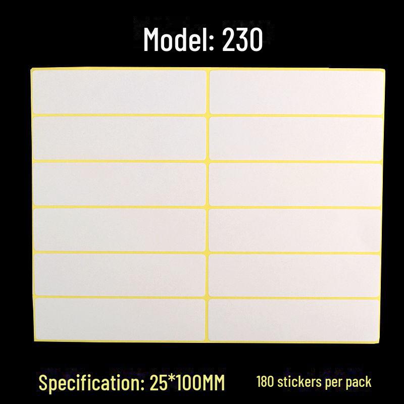A5 Self-Adhesive Blank White Stickers for Printing and Handwriting Labels