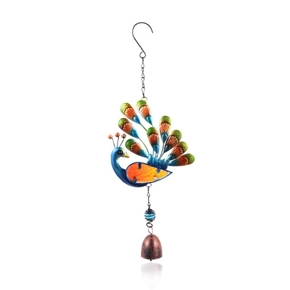 Exquisite Peacocks Hanging Wind Chime Antirust Iron Hanging Pendant  Indoor