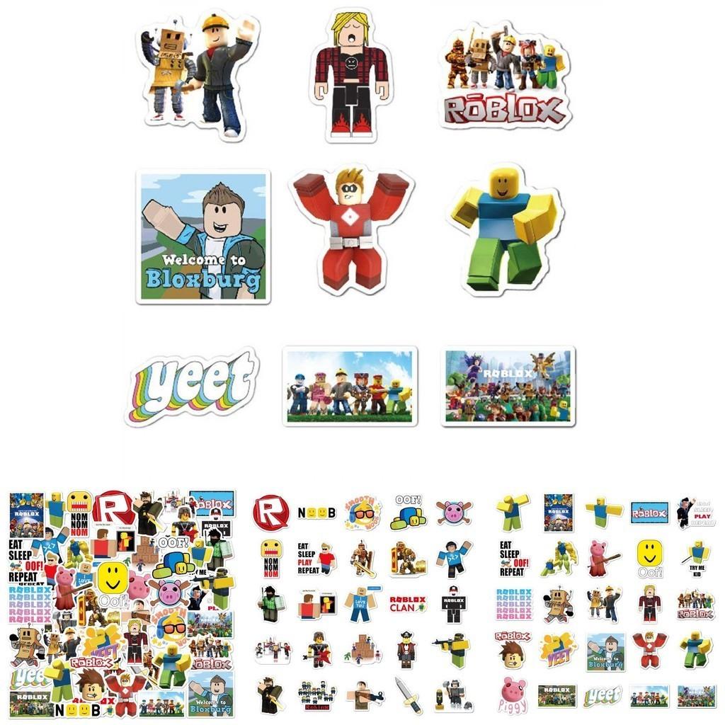 50 шт. Разноцветные водонепроницаемые стикеры Roblox для DIY ноутбука, скейтборда и багажа