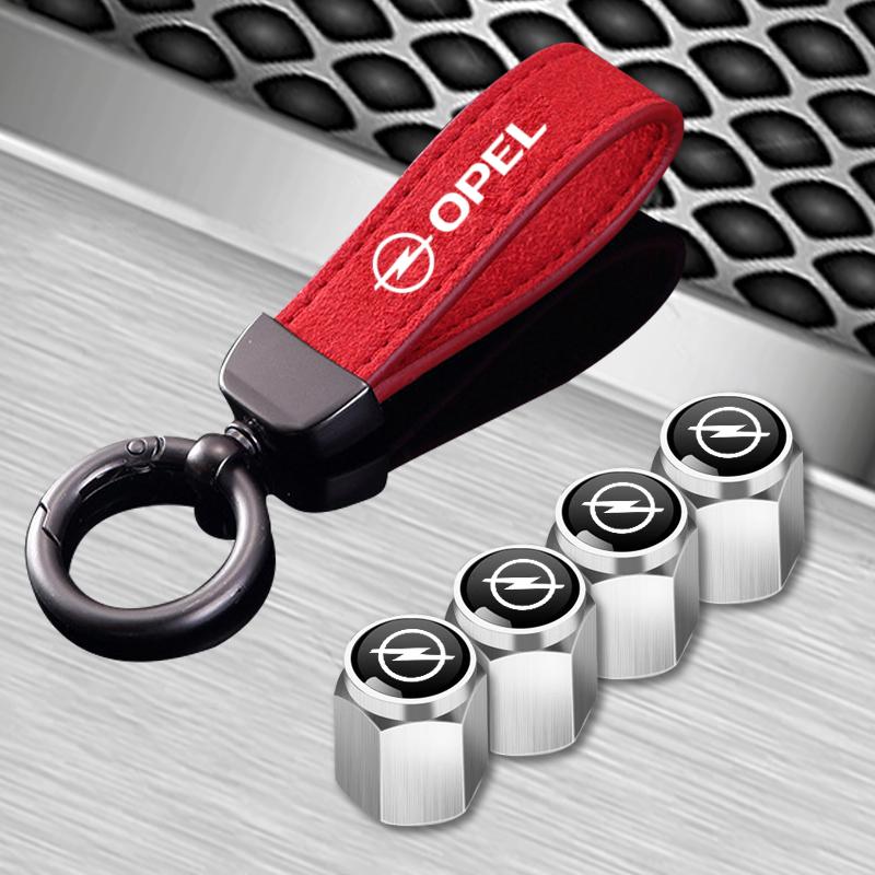 Keychain Rings 4pcs Car Metal Wheel Tire Valve Cover Stem Caps For Opel Astra G H J K F Corsa D Zafira B Insignia n133 Mokka Regal