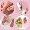 Complete nail art decoration kit with nail brushes, rhinestone kit with stickers, dotting pen, foil, flakes, gold and silver thread