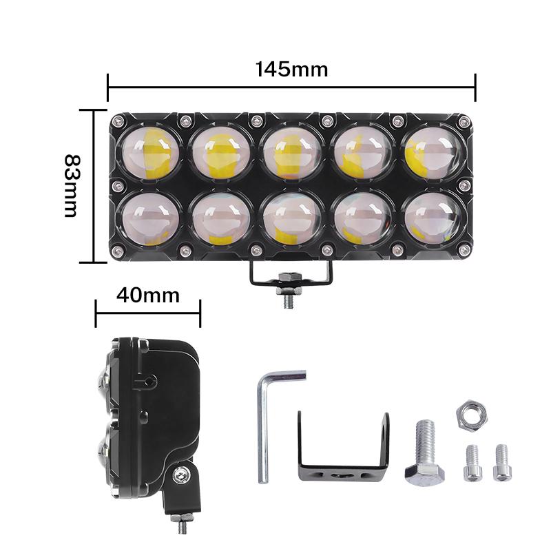 6/8/10 Линза Дополнительный Мотоциклетный Прожектор Рабочие Противотуманные Фары Лампочка Прожектор Фара Дополнительный Электрический Прожектор Для Вождения 12 В