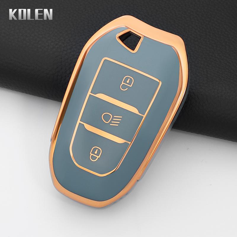 ТПУ Чехол-оболочка для автомобильного ключа для Peugeot 308 408 508 2008 3008 4008 5008 Citroen C4 C4L C6 C3-Xr Picasso Ds3 Ds4 Ds5 Аксессуары