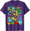 Футболка для любителя видеоигр Geometry Video Gamer Lover Dash