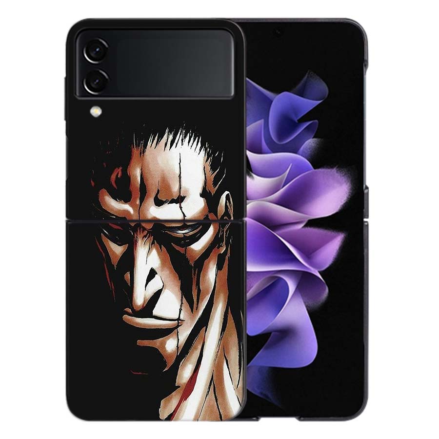 BLEACH Zaraki Kenpachi Coque For Samsung Z Flip7 6 Galaxy Case Shockproof Z Flip5 Z Flip3 4 5G Hard Cover Phone TPU PC Hard Fun