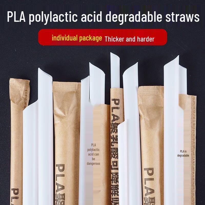 COFLYEE Biodegradable PLA Drinking Straws