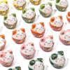 Painted Ceramic Cute Lucky Cats Charms Loose Spacer Beads for DIY Bracelet Necklace Jewelry Making Handmade Accessories