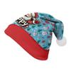 2024 Christmas Short Plush Santa Claus Hat for Adults & Kids - DIY Printed Ornaments