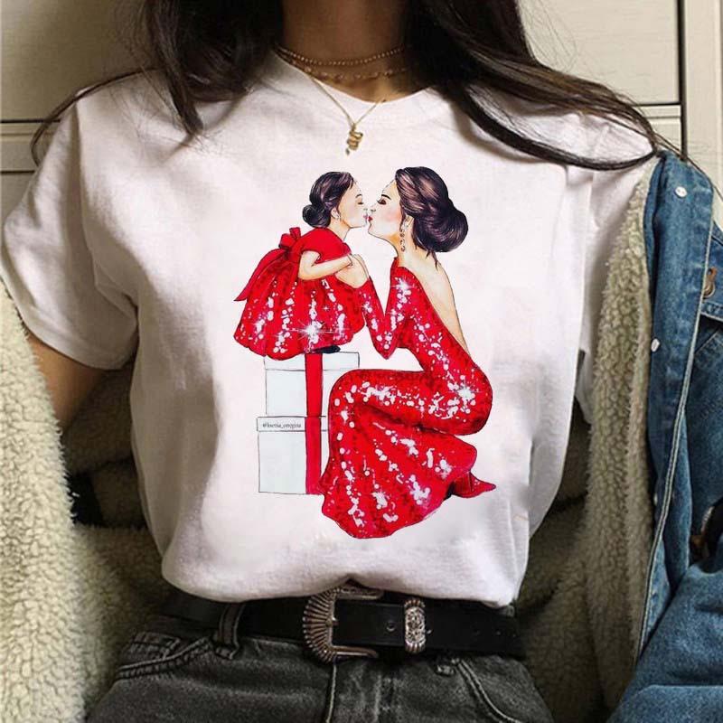 Printed T-Shirt Women'S Short-Sleeved Women'S Clothing