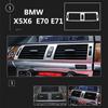 Стайлинг автомобиля, центральное управление, кондиционер, декоративная рамка на выходе для BMW X5X6 E70E71, интерьер из нержавеющей стали