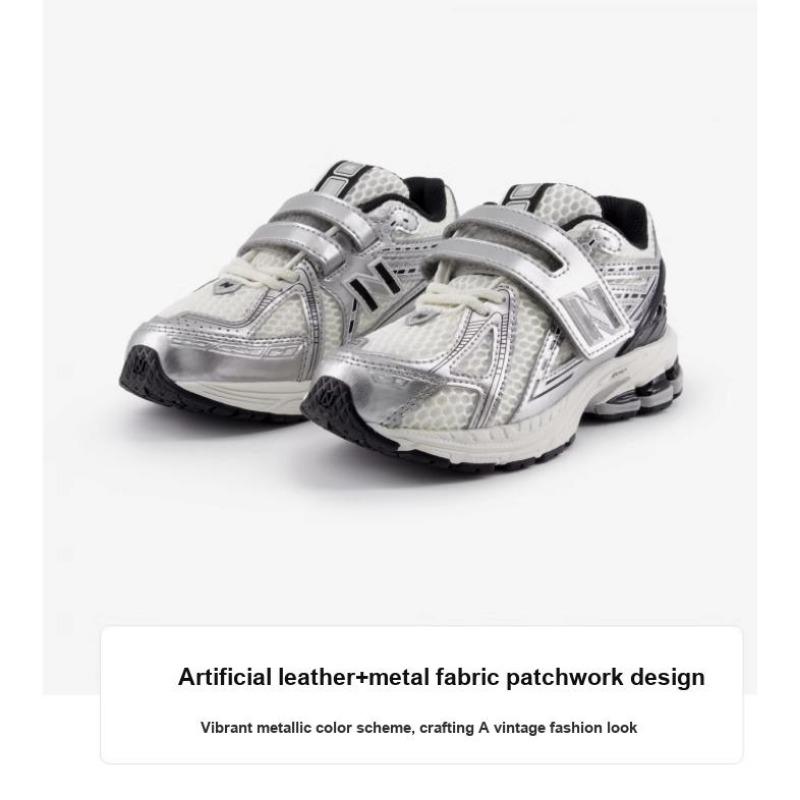 New Balance 1906 Kids Mid Low Wear Resistant Casual Shoes Silver White PV1906ER