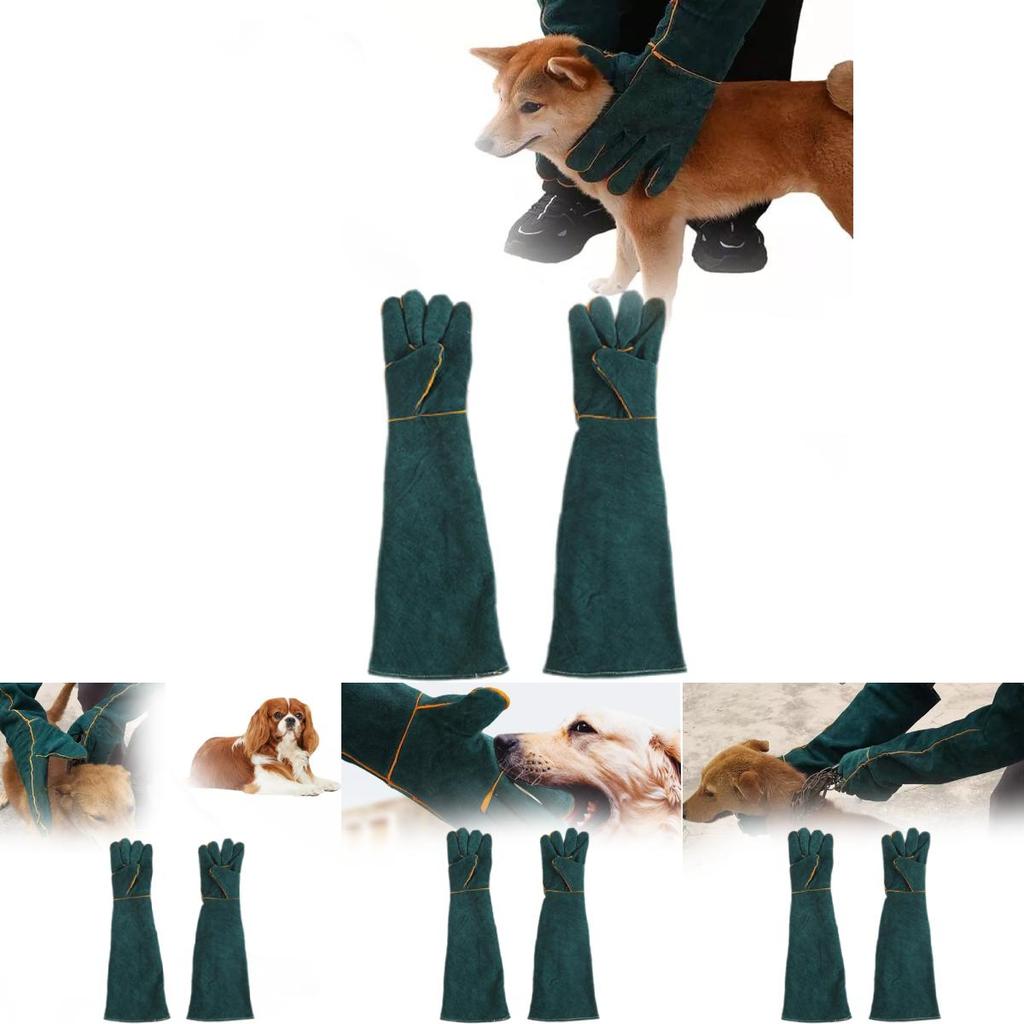 Сварочные перчатки из премиальной кожи 60 см Утолщенные Очень длинные Прочные Защитные Рабочие перчатки