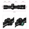FIRE WOLF Tactical Scope 1.5-5x32 Optical Scope Green Red Glowing Hunting Scope Flip Scope Hunting
