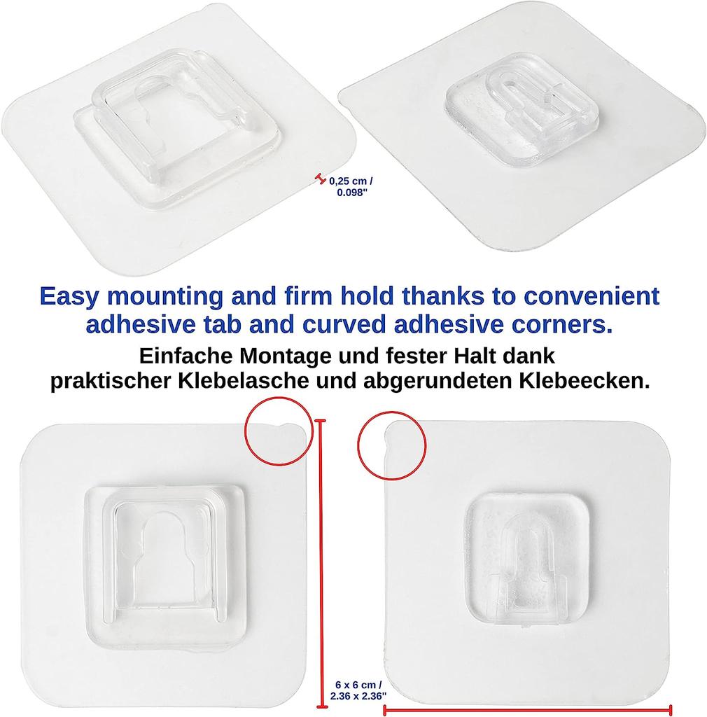 Пластиковая пряжка настенная бесшовная наклейка на крючок прочная без гвоздей прозрачная матовая нашивка на крючок аксессуары держатель без перфорации