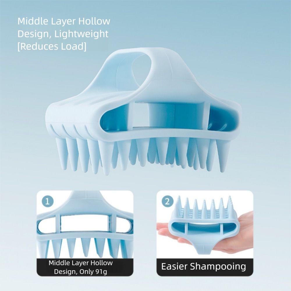 Портативный скраббер для очистки кожи головы Ручная отшелушивающая щетка для волос Все типы волос