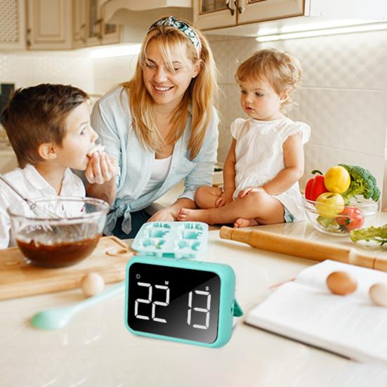 Big Timer with Night Light Portable Battery Powered Magnetic Versatile Countdown Stopwatch for Cooking Classroom Baking