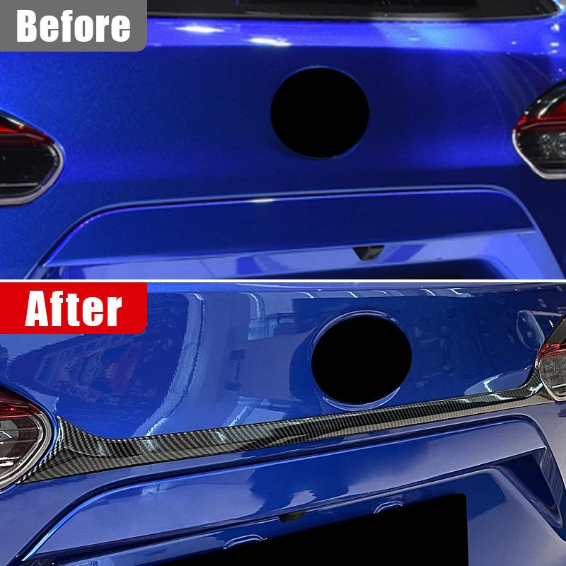 Для Toyota Corolla Cross XG10  2022 2023 Гибридный автомобиль Накладка на крышку заднего багажника Отделка Дверь багажника Задняя дверь Молдинг Гарнир Рамка