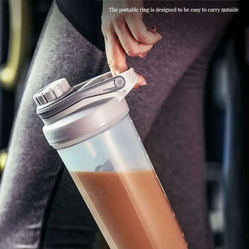 16.9oz/500ml портативный шейкер для протеина, герметичная пластиковая бутылка для воды без BPA для фитнеса, активного отдыха, молочный коктейль