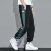 Spring and Autumn Drawstring Sweatpants for Men, Boys Loose Straight Splicing Hundred Yards of Large Size Casual Sports Pants
