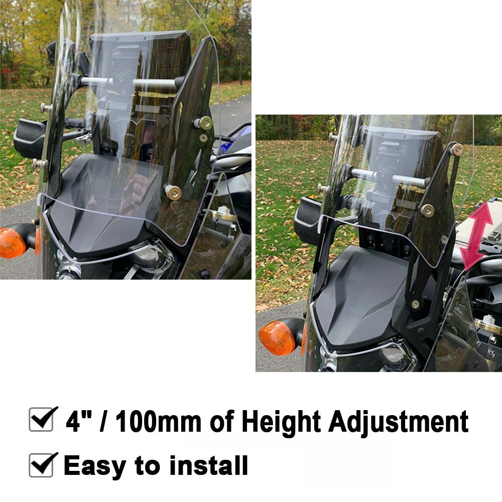 Для Yamaha TENERE 700 T700 T 700 Tenere700 T7 2019 2020 2021 Мотоциклетные регуляторы ветрового стекла Кронштейны Комплекты держателей ветрового стекла 2021