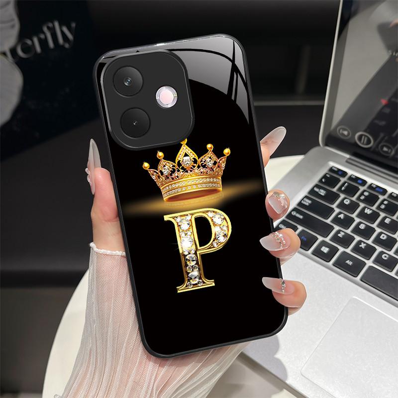 Чехол для OPPO A5 Pro 4G 5G Модный дизайн с буквами Жесткие закаленные стеклянные задние крышки для OppoA5 Pro A5Pro Ударопрочный корпус телефона